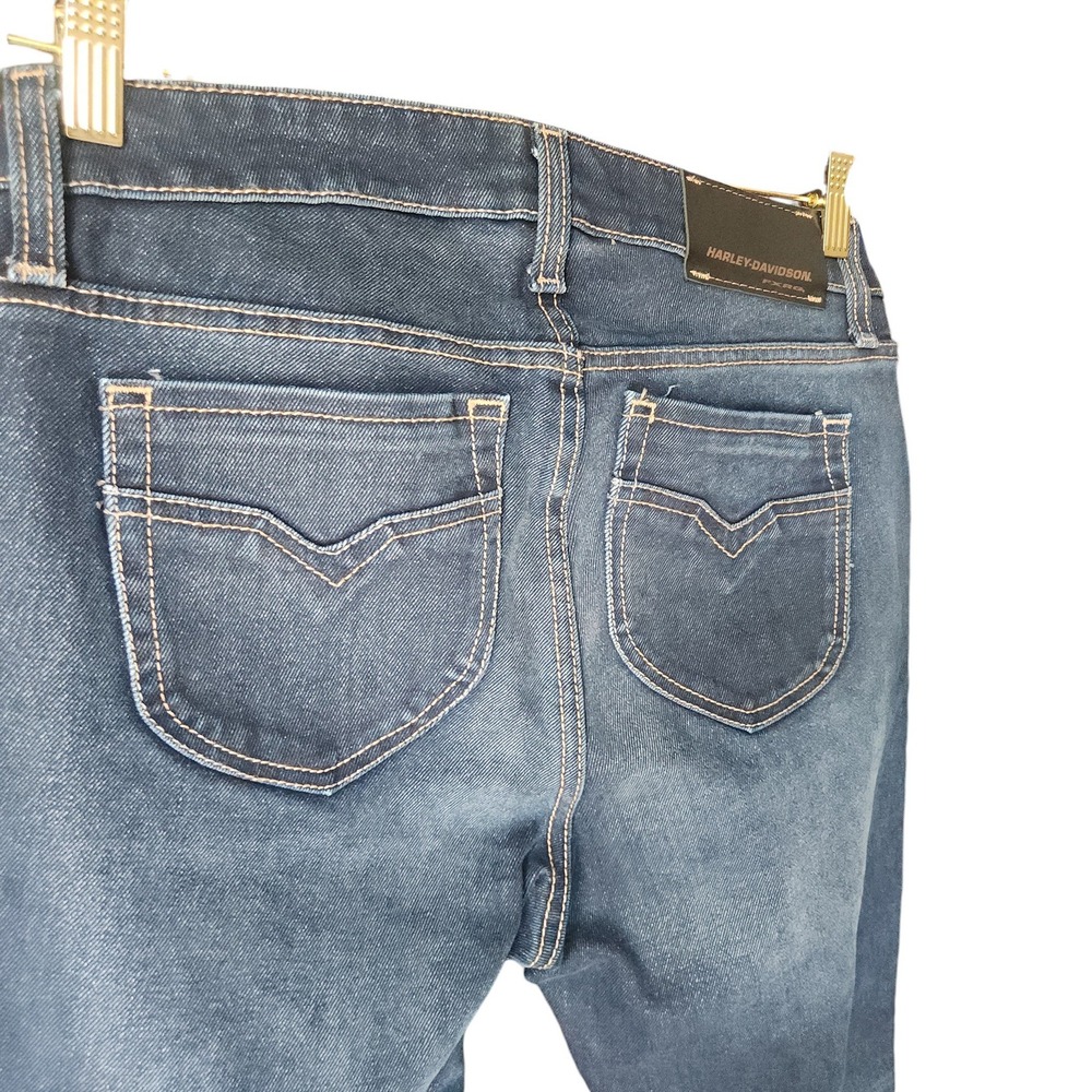 Harley-Davidson® Women's FXRG Armalith Denim Mid-Rise Jeans size 29 NWT $295 - Picture 10 of 10
